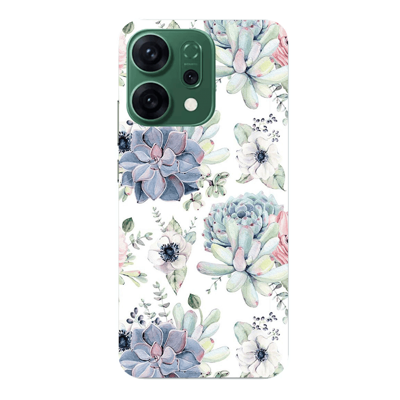 Oppo RENO 14 Flower 56 Transparent Silicone TPU Θήκη